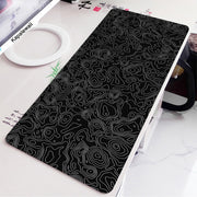 Black And White Desk Mat Gaming Mouse Pad Large Mousepad