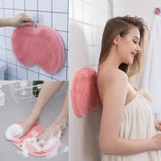 Massage Bath Brush Bathroom Non-slip Bath Mat Back Massage Brush Silicone Suction Cup Foot Rub Pad Body Cleaning Bathing Tool